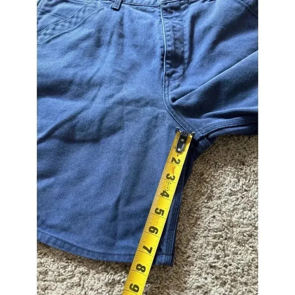 VINTAGE POLO JEANS RALPH LAUREN Carpenter Shorts Mens 38 Denim Blue Y2K 90’s - Picture 10 of 10